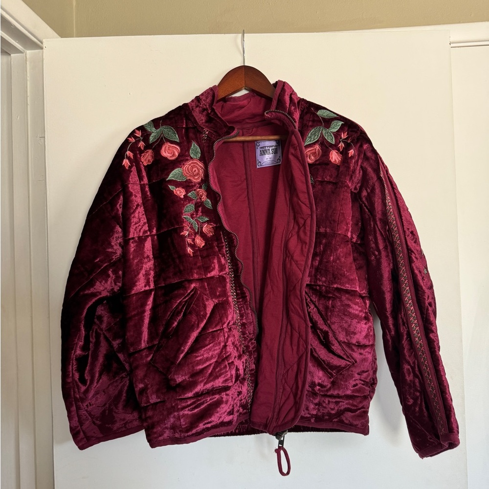 Free People x Anna Sui velvet rose jacket